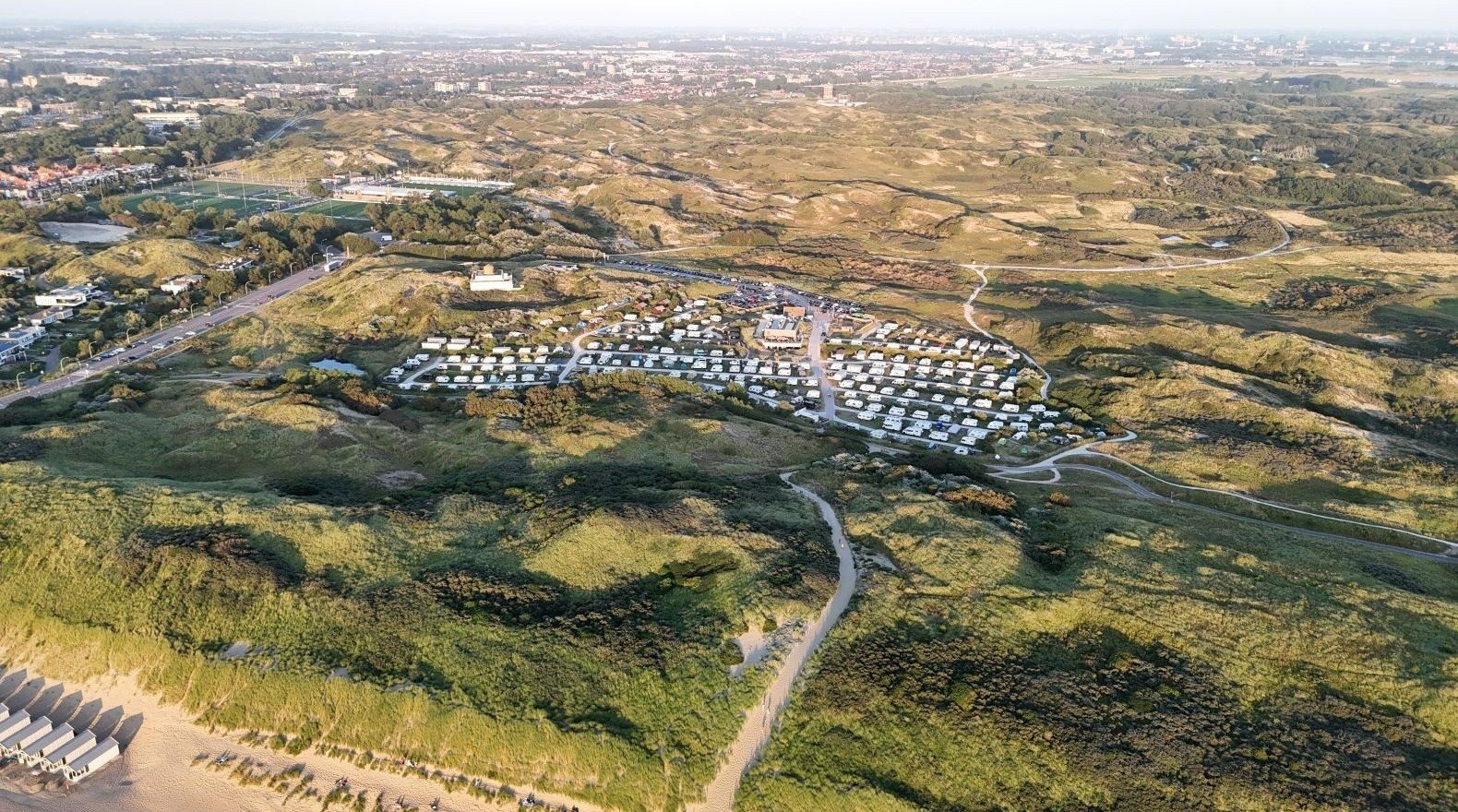 Camping zuidduinen van boven